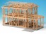 Platz 1/50 Kenchikukouzou ga Yoku Wakaru Building Model Wood Framework Model Renewal Ver.  , PLZ73799, by PLATZ