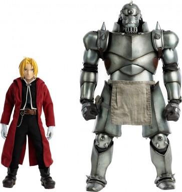 three zero 1/6 Fig Zero Edward Elric + Alphonse Elric Twin Pack (Fullmetal Alchemist) (Reissue), THZ16064, by three zero