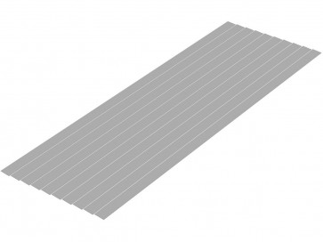 Wave Plastic Material (Gray) Shredded Board 0.3 x 8.0 mm 10pcs, WAV24685, by WAVE