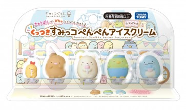 TAKARA TOMY Sumikko Gurakku Sumikko Sumikko pen ice cream figure set  , TAK34688, by TAKARA TOMY