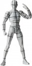 Bandai S.H.Figuarts Body-kun -Sports- Edition -Wireframe- (Gray Color Ver.), BAC73077, by BANDAI
