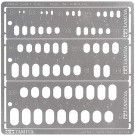 Tamiya Craft Tools Series MODELING TEMPLATE RR 1-6  , TAM41540, by TAMIYA