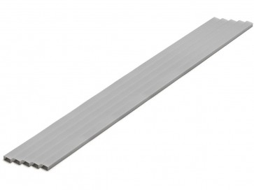 Wave Plastic = Material (Gray) Rectangular Pipe 4 x 8 mm 5pcs, WAV24425, by WAVE