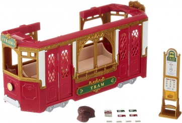 Epoch Sylvanian Families TV-01 Tram Train in Town  , EPC92209, by Epoch