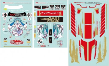 Good Smile Company 1/10 Sticker Set GSR Character Customization Series 052: Racing Miku SPA 2025 Ver. (Hatsune Miku GT Project), GSC77937, by GOOD SMILE COMPANY