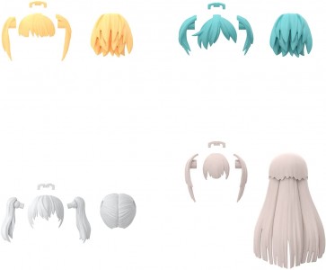 Bandai 30MS Option Hairstyle Parts Vol.5 All 4Types, BAN37802, by BANDAI