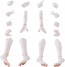 Aoshima KEMOPLA : No.KO-02RKM Arm & Leg Parts Set 01 [Khao Manee Color], AOS04405, by AOSHIMA