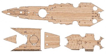 Fujimi Wood Deck Seal for 1/700 IJN Aircraft Battleship Ise (w/Ship Name Plate)  , FUJ33219, by FUJIMI