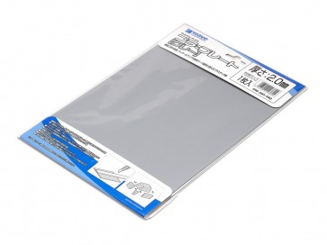 Wave Plastic Plate (Gray) Thickness 2.0mm, WAV23855, by WAVE