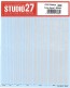 STUDIO27Line decal : Silver, stu13884, by STUDIO27