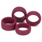 Tamiya Mini 4WD Grade Up Part LOW FRICTION LARGE DIA. SLICK TIRES (MAROON, 4PCS.)  , TAM55428, by TAMIYA