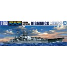 Aoshima 1/700 WL 618 German Navy Battleship Bismarck plastic kit , AOS42595, by AOSHIMA
