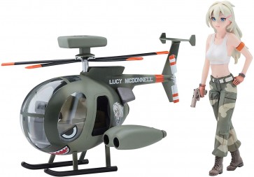 Hasegawa 1/20 Egg Plane Series EGG GIRLS COLLECTION NO.11LUCY MCDONNELL (ARMY) W/HUGHES 500  , HAS22237, by HASEGAWA