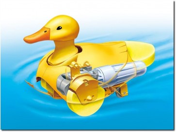 Tamiya Walking & Swimming Duck (Yellow) [Fun Crafts Special Program], TAM99469, by TAMIYA