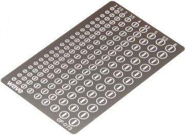 Wave Basic Photo-etched Parts Round 3  , WAV20738, by WAVE