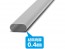 Wave Plastic = Material (Gray) Elongated Round Pipe 3 x 6 mm 5pcs, WAV24210, by WAVE