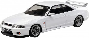 Aoshima 1/32 The Snap Kit No.15-SP3 Nissan R33 Skyline GT-R Custom Wheel (White), AOS66409, by AOSHIMA