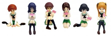 Platz 1/35 Girls & Panzer Usagi-san Team Playing Trump Figure Set plastic kit , PLZ38460, by PLATZ