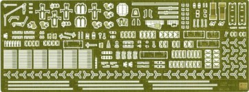 Hasegawa  1/350 Akagi detail up etching Parts Basic C, HASQG28, by HASEGAWA