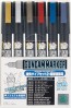 GSI Creos GMS126 Gundam Marker Ultra Fine Set 2 (6pcs), GSI05498, by GSI CREOS