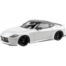 Aoshima 1/32 Raku-Pla Snap Kit No.17CU-PW Nissan RZ34 Fairlady Z Custom Wheel (Prism White), AOS00070, by AOSHIMA