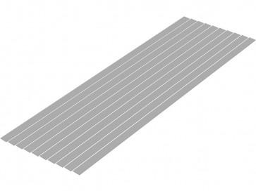Wave Plastic Material (Gray) Shredded Board 0.5 x 7.0 mm 10pcs, WAV24777, by WAVE