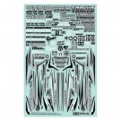 Tamiya DCR-01/02 DRESS-UP STICKER (MINI 4WD LTD.)  , TAM54896, by TAMIYA