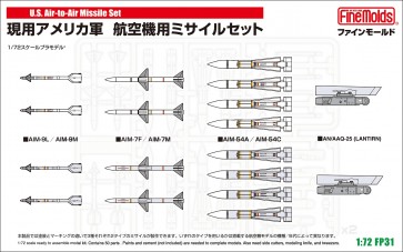 Fine Molds 1/72 FP Series US MILITARY AIRCRAFT MISSILE SET  , FIN20317, by Fine Molds