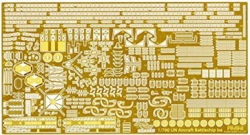 Fujimi 1/700 Special Series IJN AIRCRAFT CRUISER ISE PHOTO-ETCHED PARTS (W/2PCS 25MM MACHINE GUN)  , FUJ32724, by FUJIMI