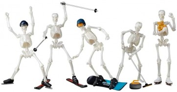 KAIYODO miniQ Dokuro-Man Plus: Winter Sports: 1Box (8pcs)  , KYD22509, by KAIYODO