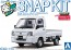 Aoshima 1/32 Raku-Pla Snap Kit No.05-FW Subaru Sambar Truck (Frost White), AOS65785, by AOSHIMA
