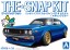 Aoshima 1/32 The Snap Kit No.18-SP4 Nissan C110 Skyline GT-R Custom (Metallic Blue), AOS66898, by AOSHIMA