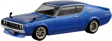 Aoshima 1/32 RakuPla Snap Kit No.24CU-MB Nissan C110 Skyline GT-R Custom (Metallic Blue), AOS04320, by AOSHIMA
