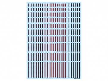 HI Q PARTS LINE DECAL 2 DARK GRAY + RED (1PCS)  , HIQ75015, by HI Q PARTS