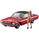 Hasegawa 1/24 SP Series (Limited Release) 1966 AMERICAN COUPE TYPE T W/BLONDE GIRLS FIGURE  , HAS22411, by HASEGAWA