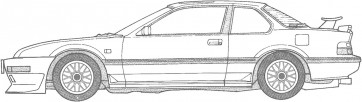 Fujimi 1/24 Inch-up Series No.303 Honda Prelude 2.0Si (Tuning Version), FUJ47560, by FUJIMI