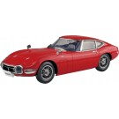 Aoshima 1/32 Raku-Pla Snap Kit No.06-SR Toyota 2000GT (Solar Red), AOS68137, by AOSHIMA