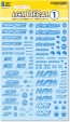 HI Q PARTS LGM Decals 1 Blue (1pc), HIQ77781, by HI Q PARTS
