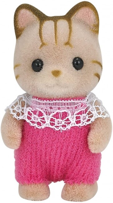 Epoch Sylvanian Families Ni-88 Baby Striped Cat  , EPC01638, by Epoch