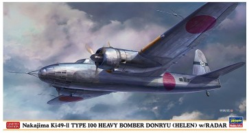 Hasegawa 1/72 Hasegawa Limited Series NAKAJIMA TYPE 100 mod.2 BOMBER "DONRYU" (Ki49-ll) RWR equipped  t, HAS22942, by HASEGAWA
