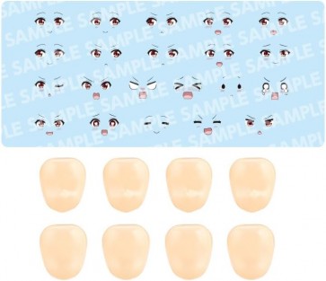 Kotobukiya 1/10 Customized Face & Decal Set Vol.8 Designed By Raguhonoerika For Emma Koishikawa A, KBY76512, by KOTOBUKIYA