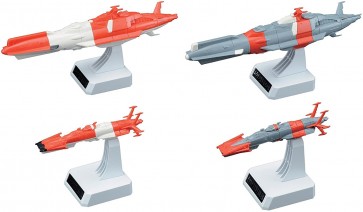 Bandai 1/1000 Space Battleship Yamato United Nations Space Command United Nations Space Shop Team Set 2, BAN813404, by BANDAI