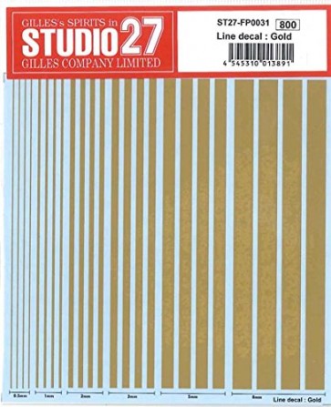 STUDIO27Line decal : Gold, stu13891, by STUDIO27