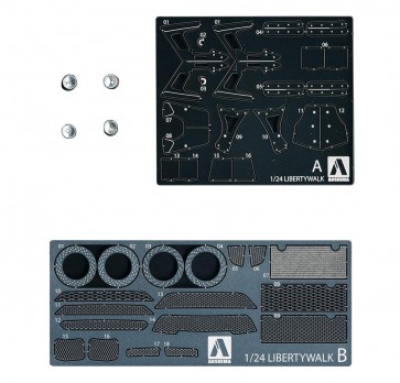 Aoshima 1/24 LB Works R35 GT-R Detail Parts  , AOS56783, by AOSHIMA