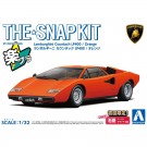 Aoshima 1/32 The Snap Kit No.20-C Lamborghini Countach LP400 (Orange), AOS65358, by AOSHIMA