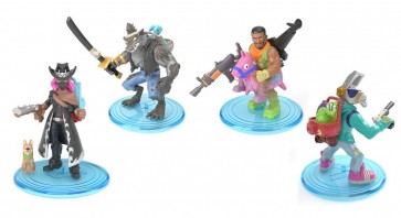 TAKARA TOMY Fortnite Collection Mini Figure 4 body set 002 Dia ・ Calamity ・ DJ Yonda ・ Giddy up  , TAK47138, by TAKARA TOMY