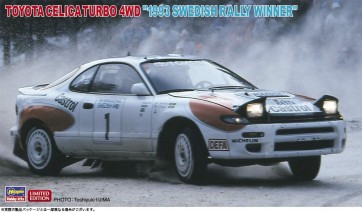 Hasegawa 1/24 Toyota Celica Turbo 4WD "1993 Swedish Rally Winner"  , HAS04843, by HASEGAWA