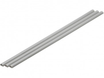 Wave Plastic = Material (Gray) Half Pipe 3.5 x 7 mm 3pcs, WAV24555, by WAVE