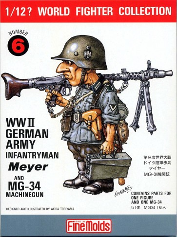 Fine Molds 1/12? World Fighter Collection W. W. II German Army Infantry Meyer , FIN20063, by Fine Molds
