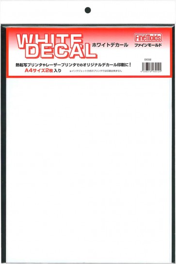 Fine Molds White Decal (2pcs), FIN30124, by Fine Molds